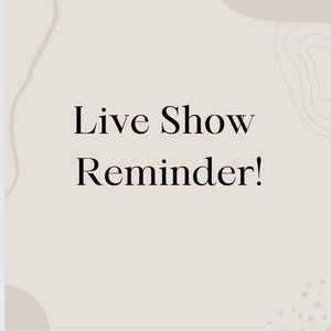 Like this to be notified when I go live!💛